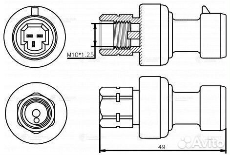 Датчик давления хладагента Luzar lrps 2129