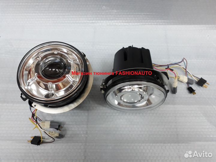 Хромированные фары mercedes g 463 мерседес w 463