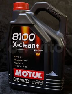 Моторное масло Motul 8100 X-clean 5W-30 (5L)