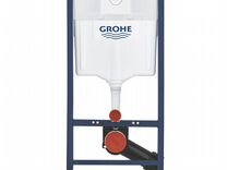 Инсталяция Grohe с белой кнопкой