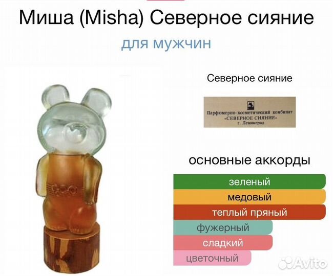 Одеколон СССР коллекционный миша олимпийский