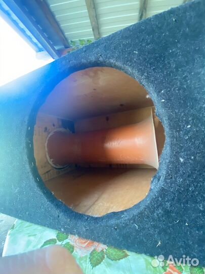 Короб с трубой под саб