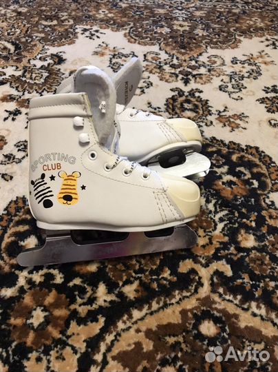 Коньки на двух лезвиях 28р