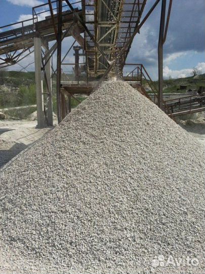 Щебень известняковый в мешках