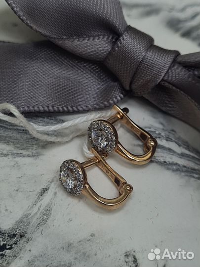 Золотые серьги проба 585 Арт.007453280224