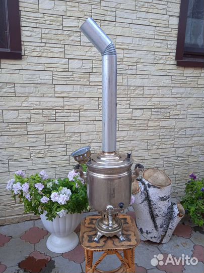 Самовар дровяной угольный. Тульский