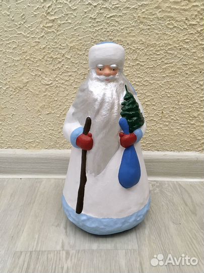 Игрушка. Дед Мороз. СССР. Ручная роспись. 26 см