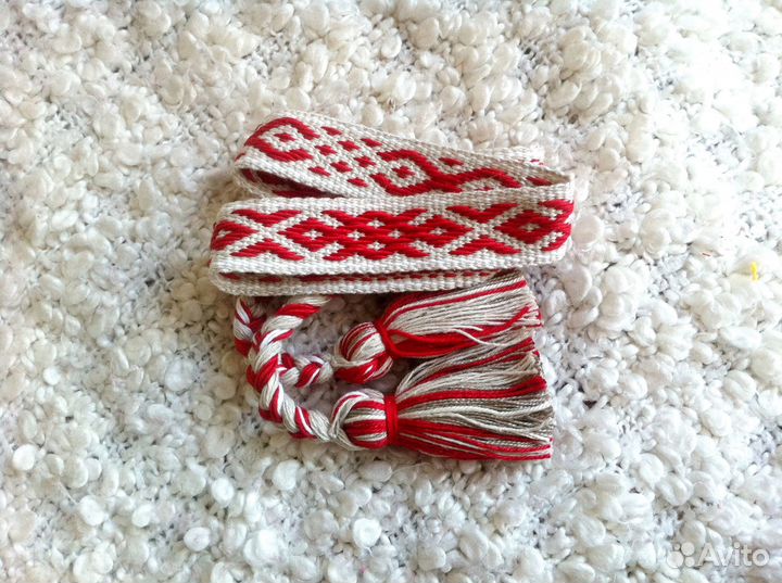 Тканое льняное очелье В наличии