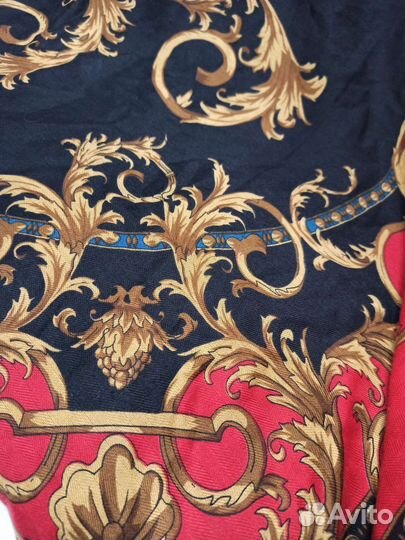 Огромный платок шаль versace шерсть италия