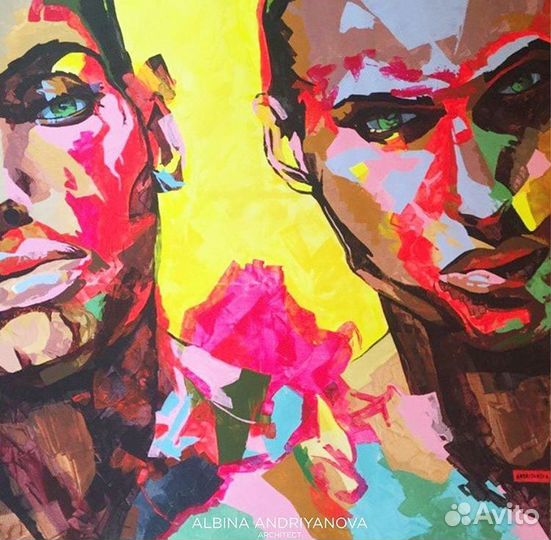 Интерьерная картина 1х1 м