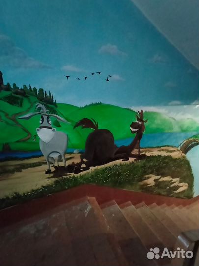 Художник, роспись стен