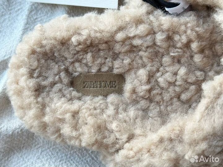 Новые тапочки zara home 38 искуственный меховые