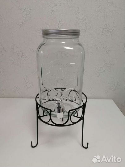 Банка под лимонад с подставкой