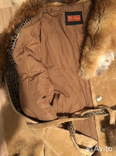 Полушубок натуральная лиса 48 размер
