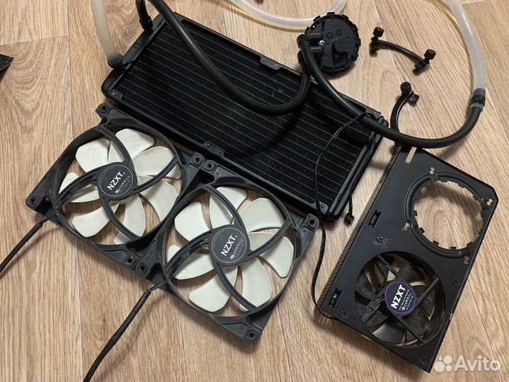 Сво nzxt Kraken X61 c переодником nzxt Kraken G12