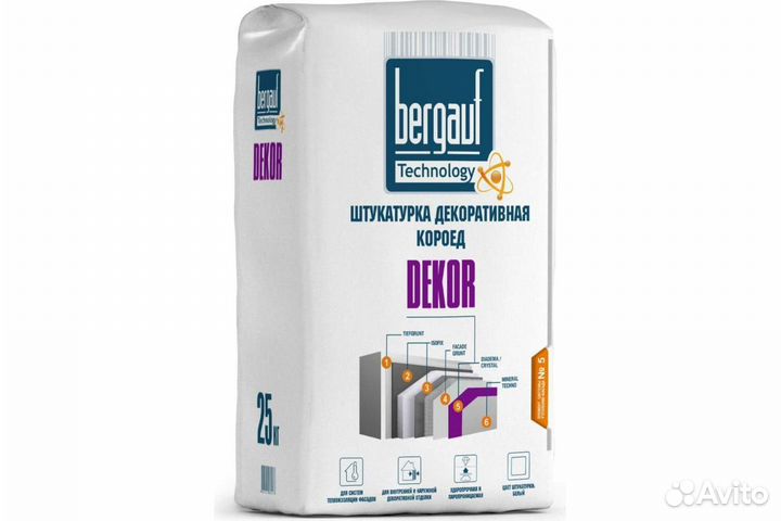 Штукатурка декоративная Бергауф Декор короед