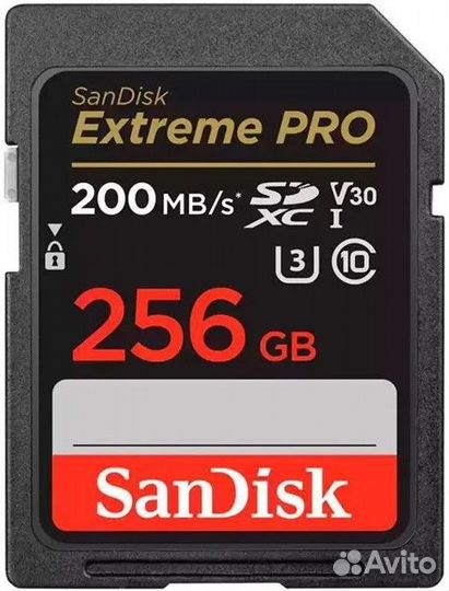 SanDisk Extreme PRO 256гб (200mb/s)