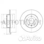 Диск тормозной задний (264x10 ) opastrag98-05,Astr