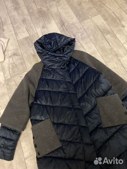 Пуховик зимний женский 58 60 размер длинный