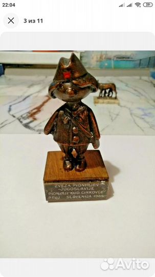 Статуэтка военная медсестра из металла