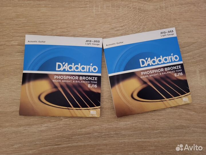 Струны для гитары D'addario EJ16 12-53