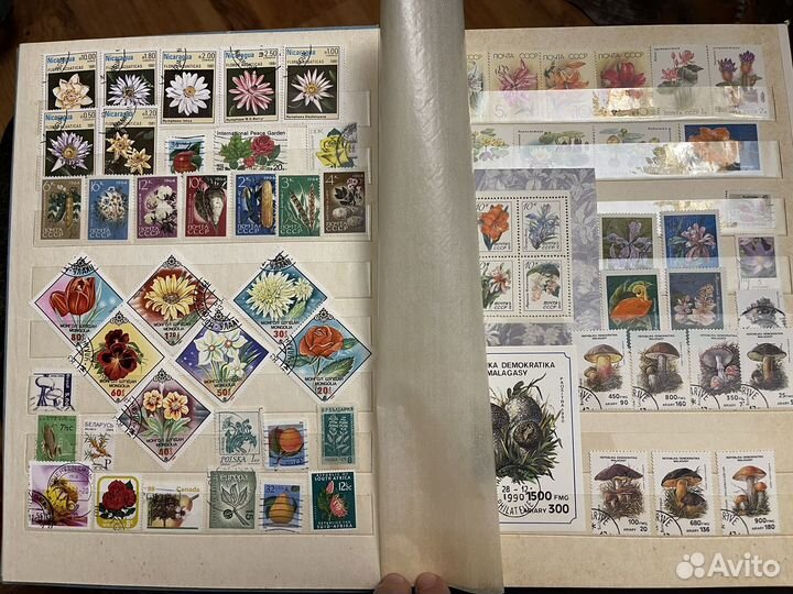 Коллекция почтовых марок флора