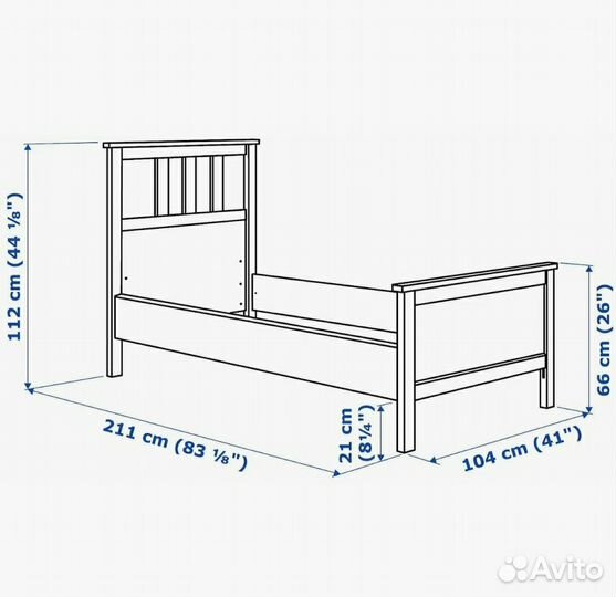 Кровать каркас Хемнэс Икеа