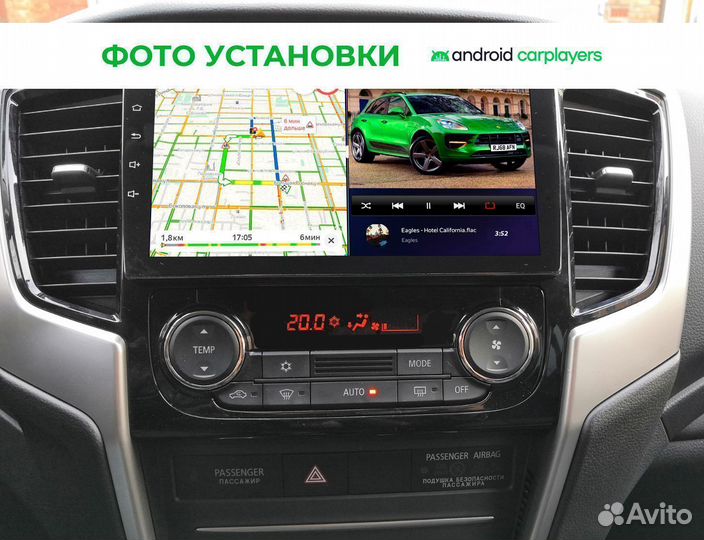 Магнитола android 2.32 Mitsubishi L200 19-21 LHD