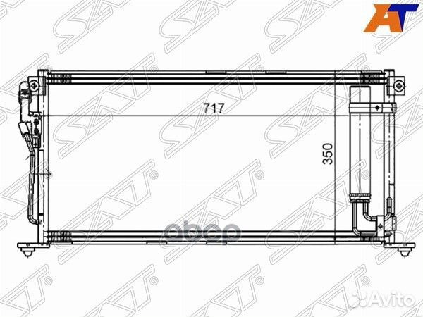 Радиатор кондиционера Mitsubishi Lancer 02-10