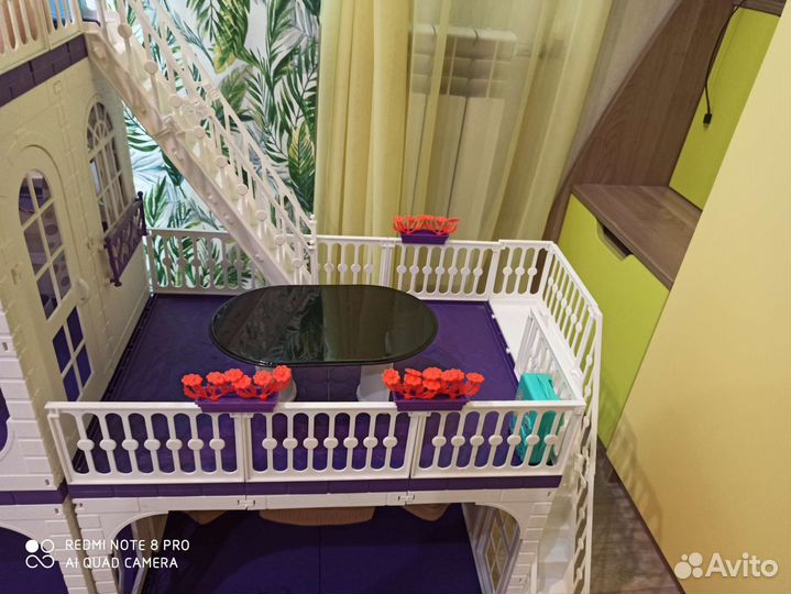 Домик кукольный для куклы Барби с мебелью