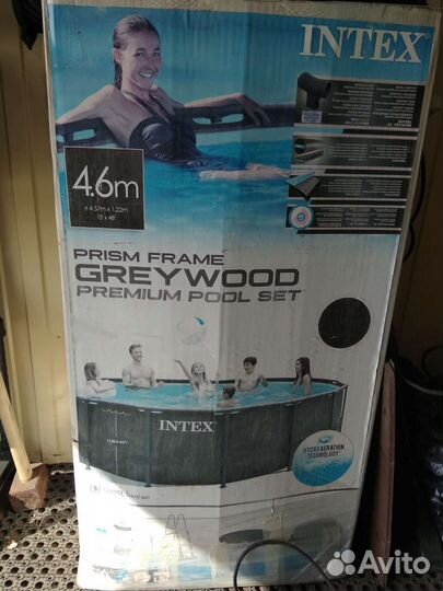 Каркасный бассейн intex новый размер 4,6х1,22