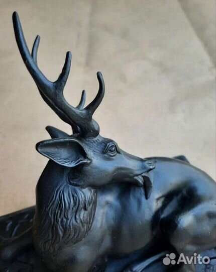 Олень раненый. Касли 1899г. Чугун