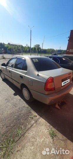 Hyundai Accent 1.5 AT, 2007, битый, 206 400 км