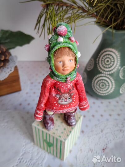 Ватные елочные игрушки