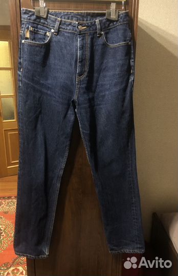 Джинсы Ganni прямые темно-синие L