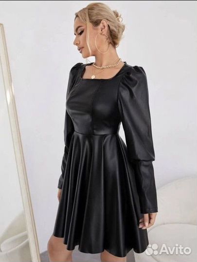 Кожаное платье