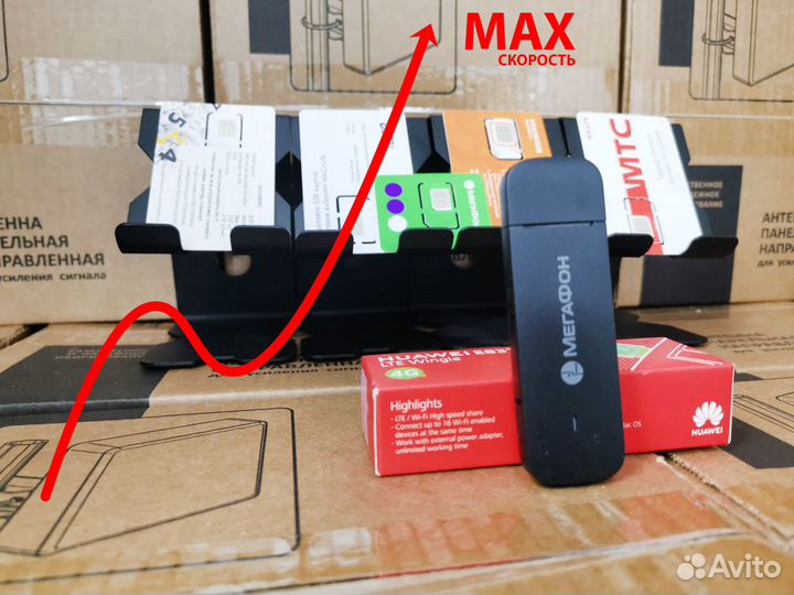 4G универсальный модем Huawei 3372-Prof-4X