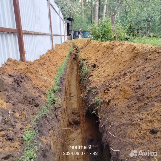 Землекопы копка траншей