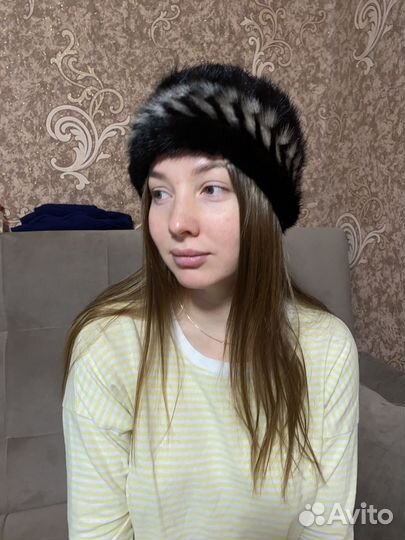 Шапка норковая женская