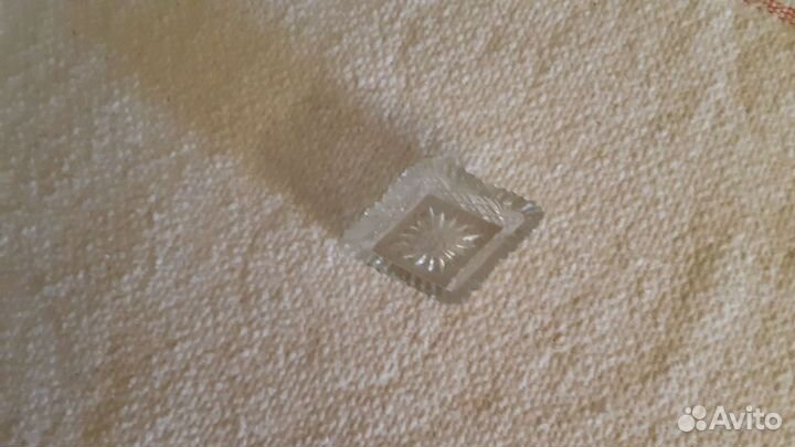 Солонка Ладья. Хрусталь. СССР