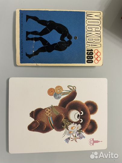 Календари 2 шт олимпиада 1980г оригинал