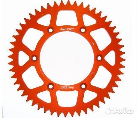Звезда задняя (ведомая) 48 зуб алюминиевая оранжев