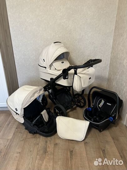 3в1 как новая (эко-кожа) коляска Quali