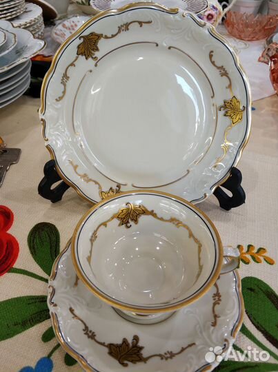 Винтаж, кофейное трио, KPM Польша