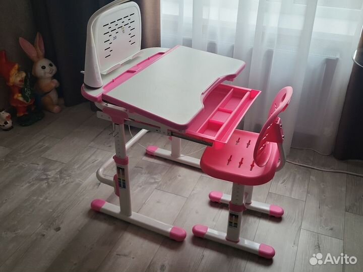 Детская растущая парта со стулом