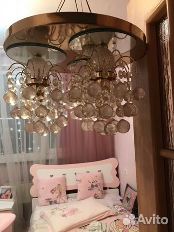 Люстра потолочная хрустальная, импортная