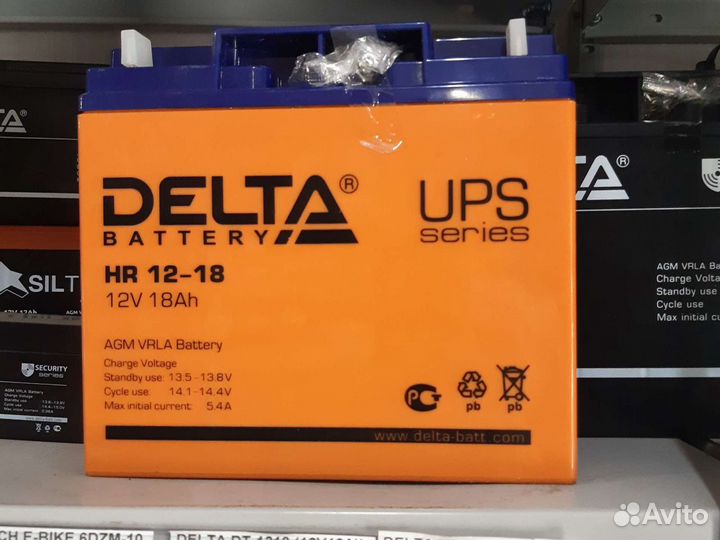 Аккумулятор Delta HR-1218 (12V18A)