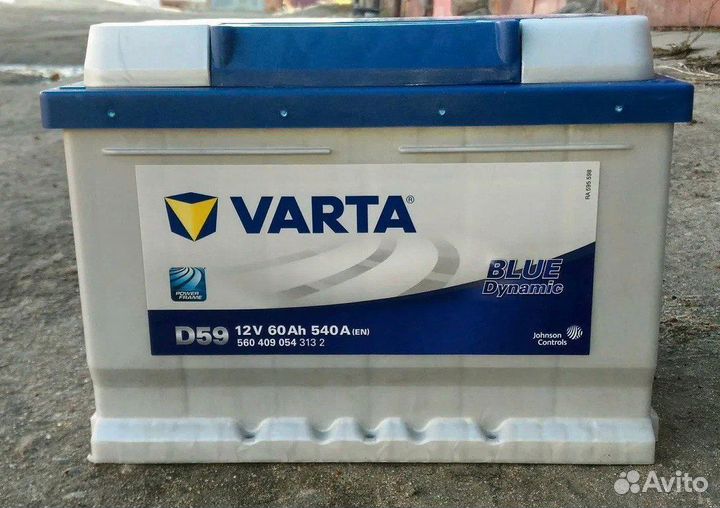 Аккумулятор Varta Blue Dynamic D59 60 Ah 540 A