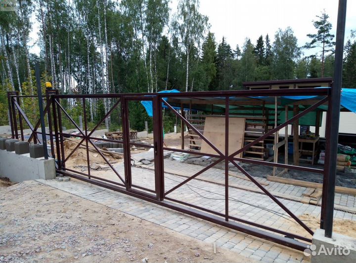 Откатные ворота Алютех