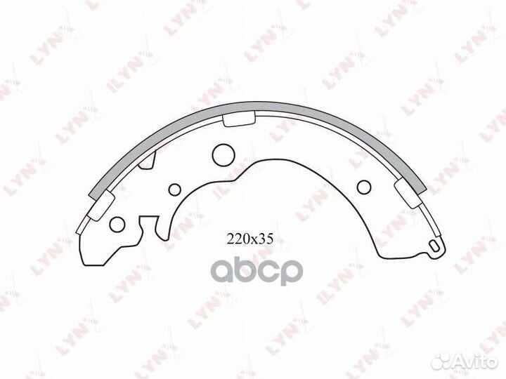 Колодки тормозные барабанные зад BS3403 LYN